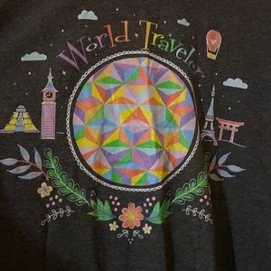 World Traveler Disney-themed t-shirt